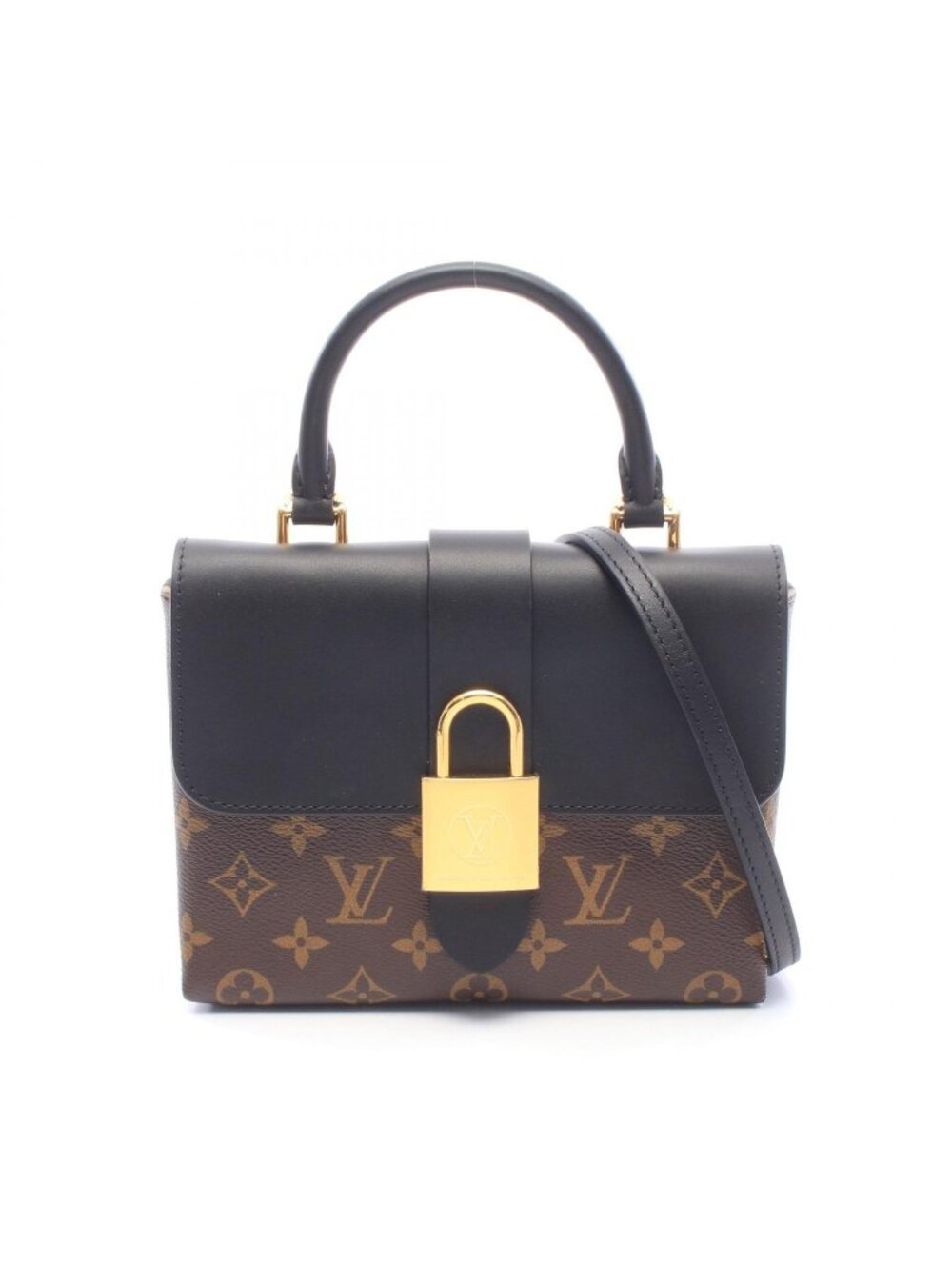 Louis Vuitton Handbag Locky BB Monogram Noir 2-Way Leather